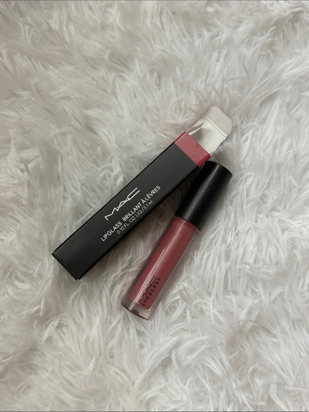Mac Lipglass all thinks magical pink lip gloss